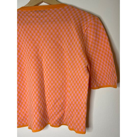 ZARA Argyle Print Cardigan - Picture 14 of 16
